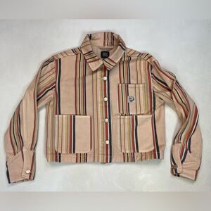 BDG Urban Outfitters Utility Stripped Chore Denim Jean Women XS Multicolor